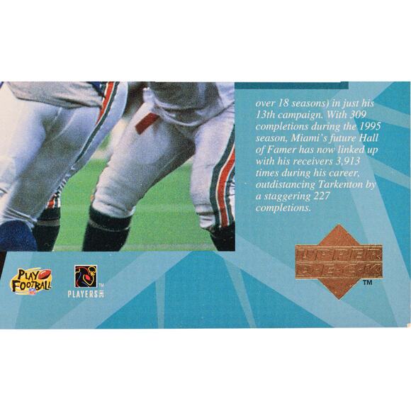 Dan Marino 1996 Upper Deck 5"x7" Meet the Stars Jumbo Cards Miami Dolphins - Picture 5 of 16
